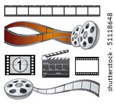 set movie theme vector