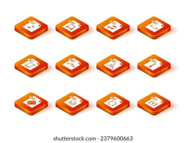 Set MSG file document, PSD, JS, PHP, GIF, OBJ, MP4 and ZIP icon. Vector