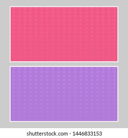 Set of multi colored pop art banners. Halftone comic template with place for your text for design. Vector illustration