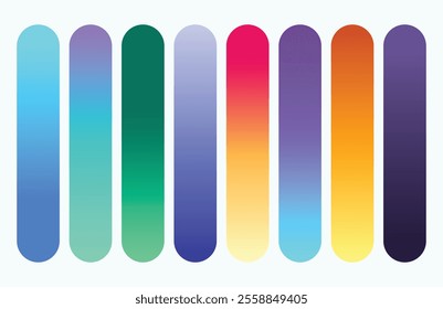 Set of multicolor gradients eps 10