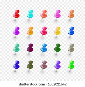 Set multicolored buttons