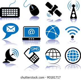 Set of multimedia icons
