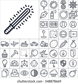 Set of Multimedia Icons. Contains such Icons as Tools, Vehicles, Sports, Space, Fruits, Business, General, Baby Toys and more. Editable Vector. Pixel Perfect.
