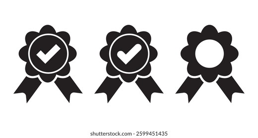 Set Multiple Batch Abstract certified Batch Label Icon Vector illustration. Batch icon.