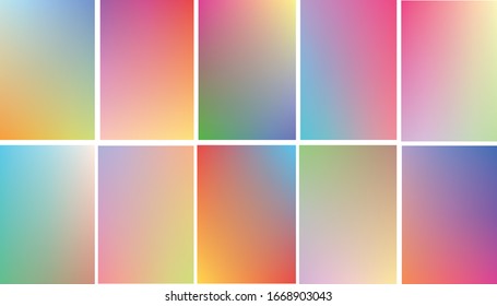 A set of multiple color combination wallpaper/background 