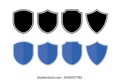 Set Of Multiple Style Shields