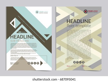 Set of Multipurpose business flyer layout design with geometric background. Business design layout template, Modern Backgrounds. Vector illustration.