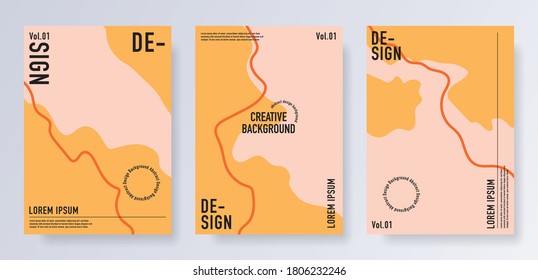 Set of Multipurpose potrait web banner for social media story, special offer banner, sale and promo with abstract background.