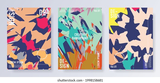 Set of Multipurpose potrait web banner for social media story, special offer banner, sale and promo with abstract background.