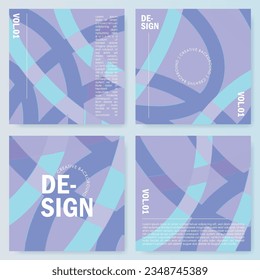 Set of Multipurpose potrait web banner for social media story, special offer banner, sale and promo with abstract background.