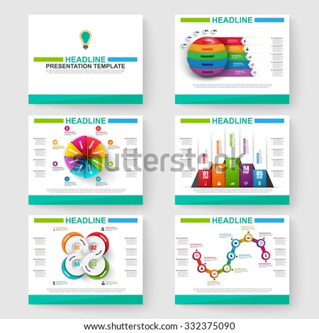 Set of multipurpose presentation infographic for templates powerpoint and business vector brochures, flyer magazine marketing and advertising