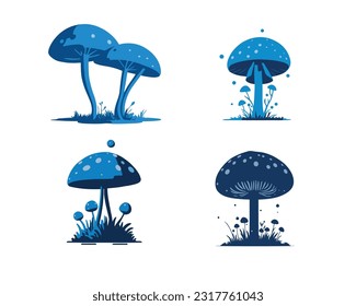 a set of mushroom illustration
