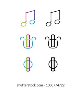 A set of music icons