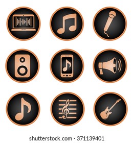 Set of music icons