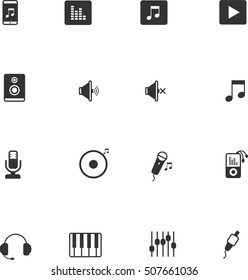 Set of music icons