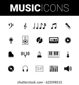 Set of music icons