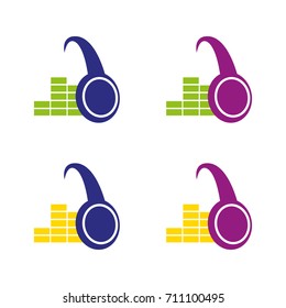A set of music icons