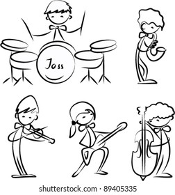 set of Music icons