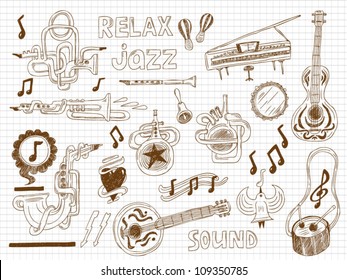 Set of Music Instruments