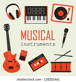 Set of Music Instruments