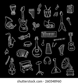 Set of Music Instruments