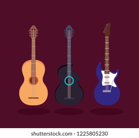 set music instruments icons