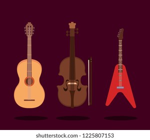 set music instruments icons