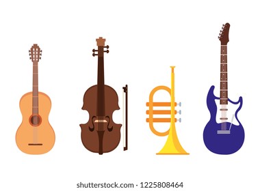 set music instruments icons
