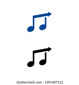 a set of music note icons