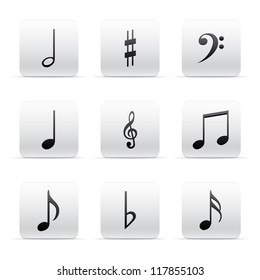 Set of Music Notes