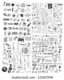 Set of music symbols