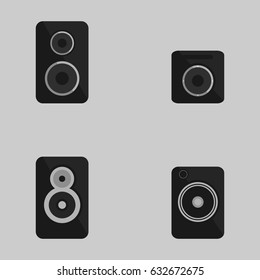 Set of musical columns