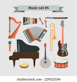 Set of Musical Instruments