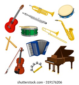 Set of musical instruments