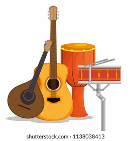 set musical instruments icons