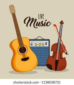 set musical instruments icons