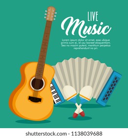 set musical instruments icons