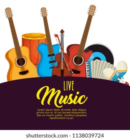 set musical instruments icons