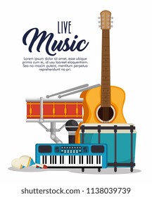set musical instruments icons