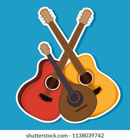 set musical instruments icons