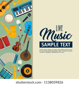 set musical instruments icons