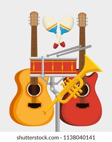 set musical instruments icons