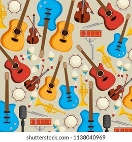 set musical instruments icons