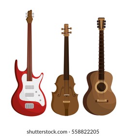 set musical instruments icons