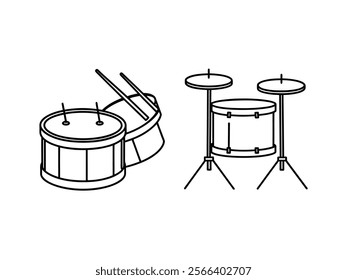 set of musical instruments vector