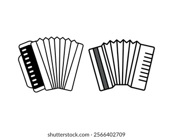 set of musical instruments vector