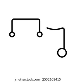 Conjunto de Notas Musicais e Símbolos Clef. Ilustração de vetor de ícone de música simples