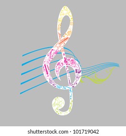 Set of Musical Notes Illustration - in vector