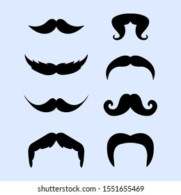 set of Mustache style collection 