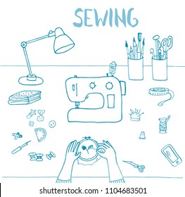 set "my workplace" is ideal for printing, accessories, business cards, banners.